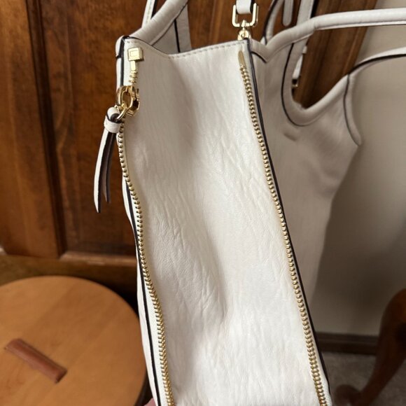 Calvin Klein White Gabrianna Expandable Tote w/Hidden Crossbody Strap - Picture 10 of 16